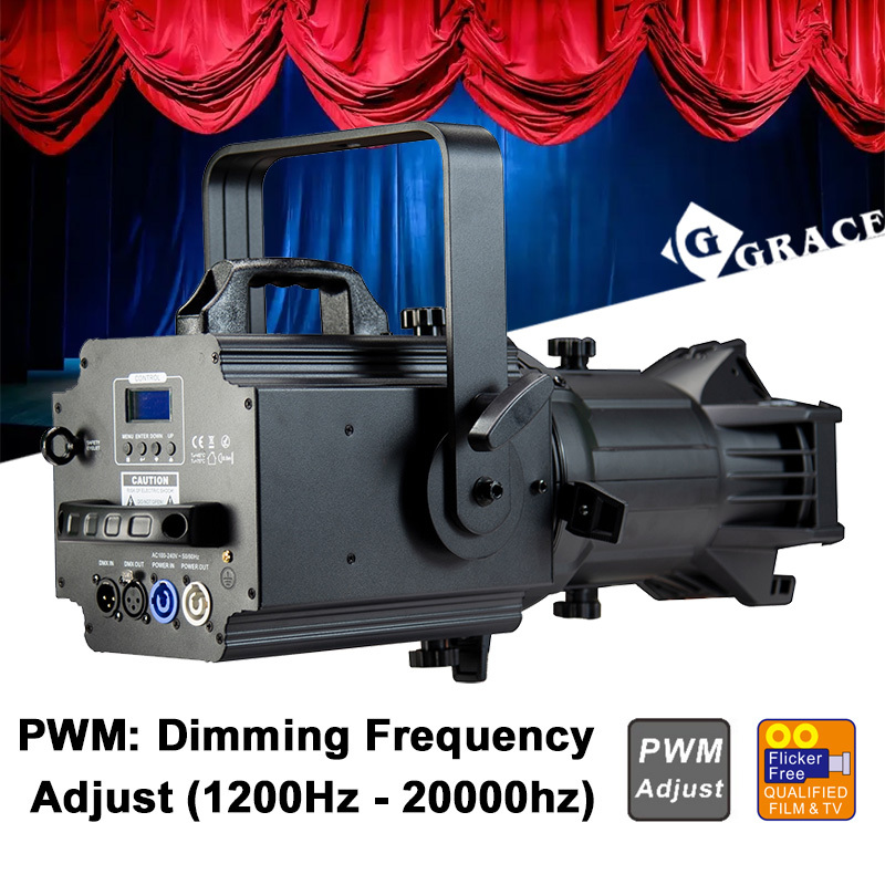 200W CCT 3200K/5600K PWM  CRI>95 Prefocus LED Profile Light