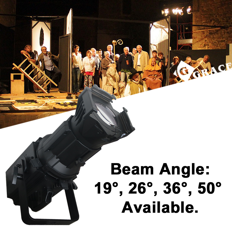 200W Warm White+Warm Amber 2in1 LED Prefocus Profile Spotlight