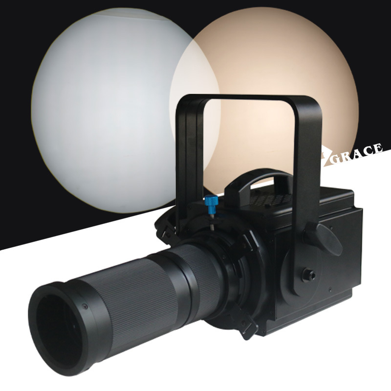 CRI>95 100W White/Warm White+Warm Amber LED Zoom Profile Spotlight PWM