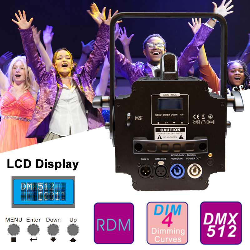 200W RGBWA 5in1 PWM Mode CRI>95 Zoom Spot Stage Light Led Spotlight