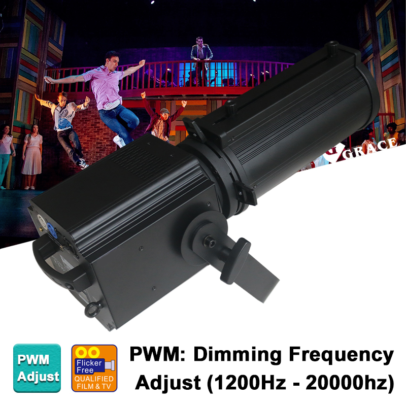 200W RGBWA 5in1 PWM Mode CRI>95 Zoom Spot Stage Light Led Spotlight