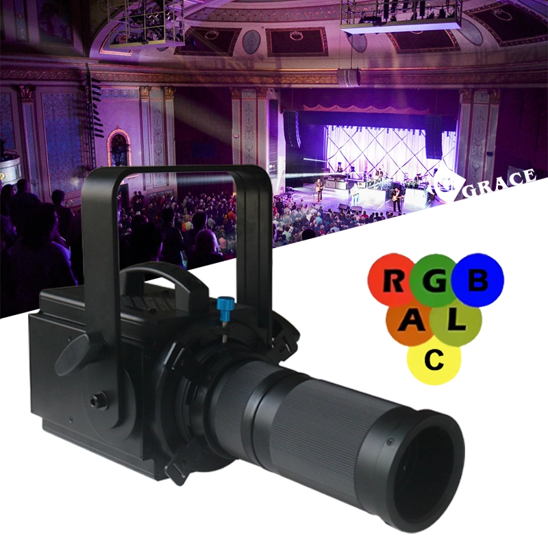 100W RGBALC 6in1 CRI>96 Zoom Studio Light PWM Led Spotlight