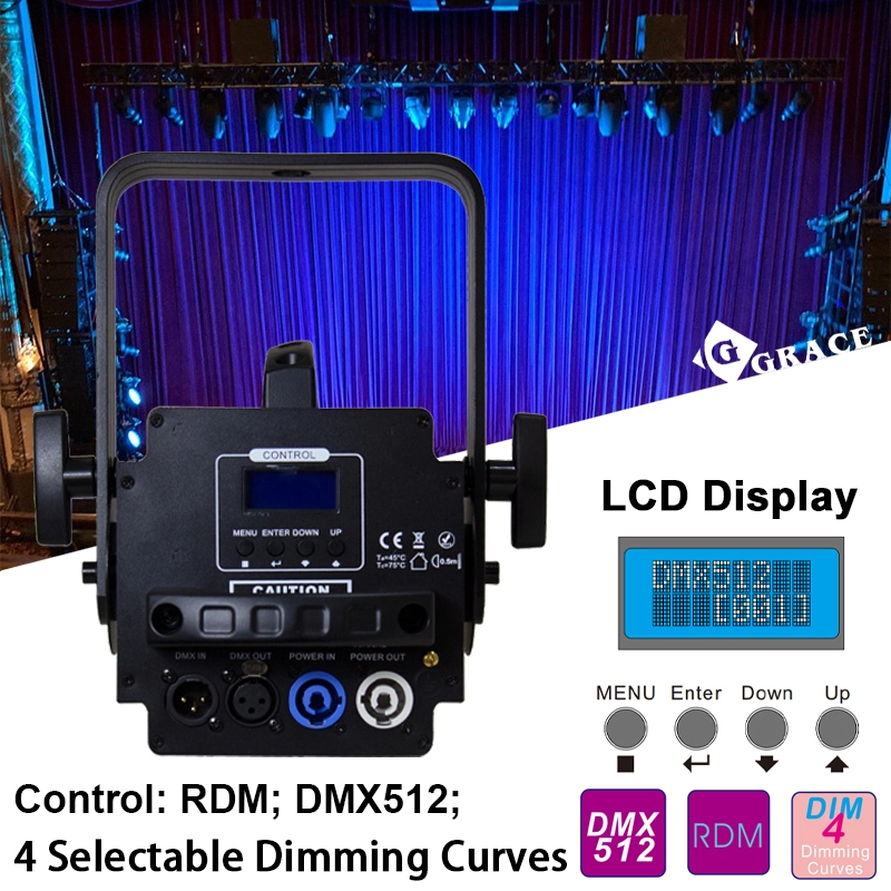 100W RGBALC 6in1 CRI>96 Zoom Studio Light PWM Led Spotlight