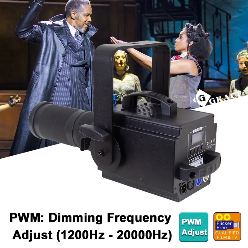 100W RGBALC 6in1 CRI>96 Zoom Studio Light PWM Led Spotlight