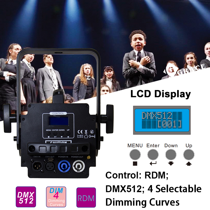 100W CCT3200K+/5600K 20-40 Beam Angle Led Studio Light PWM CRI>95 Zoom Profile Spot Light