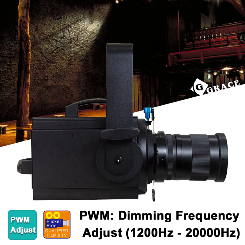 100W LED 6in1 RGBALC PWM Mode CRI>96 Zoom Spotlight Leko Light