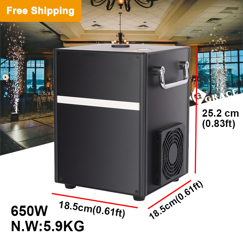 Free shipping to USA 4pcs 650W cold spark machine packing with a case /white or black