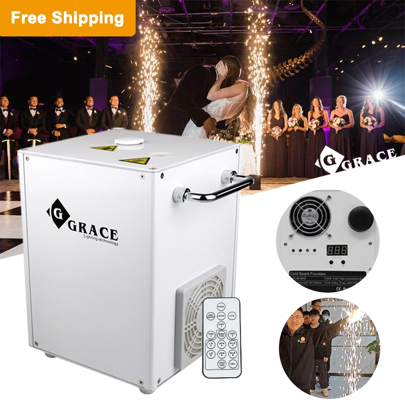Free shipping to USA 4pcs 650W cold spark machine packing with a case /white or black
