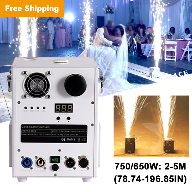 Free Shipping 650W Black or White Cold Spark Machine
