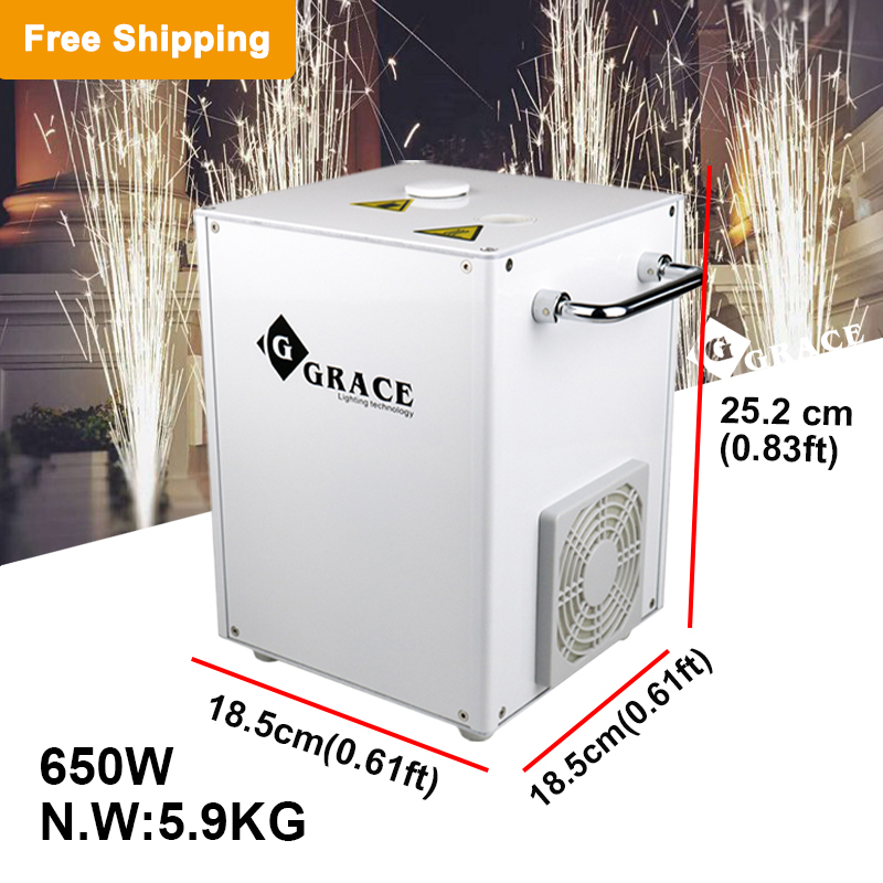 Free Shipping 650W Black or White Cold Spark Machine