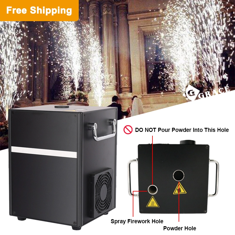 Free shipping to USA 4pcs 650W cold spark machine packing with a case /white or black