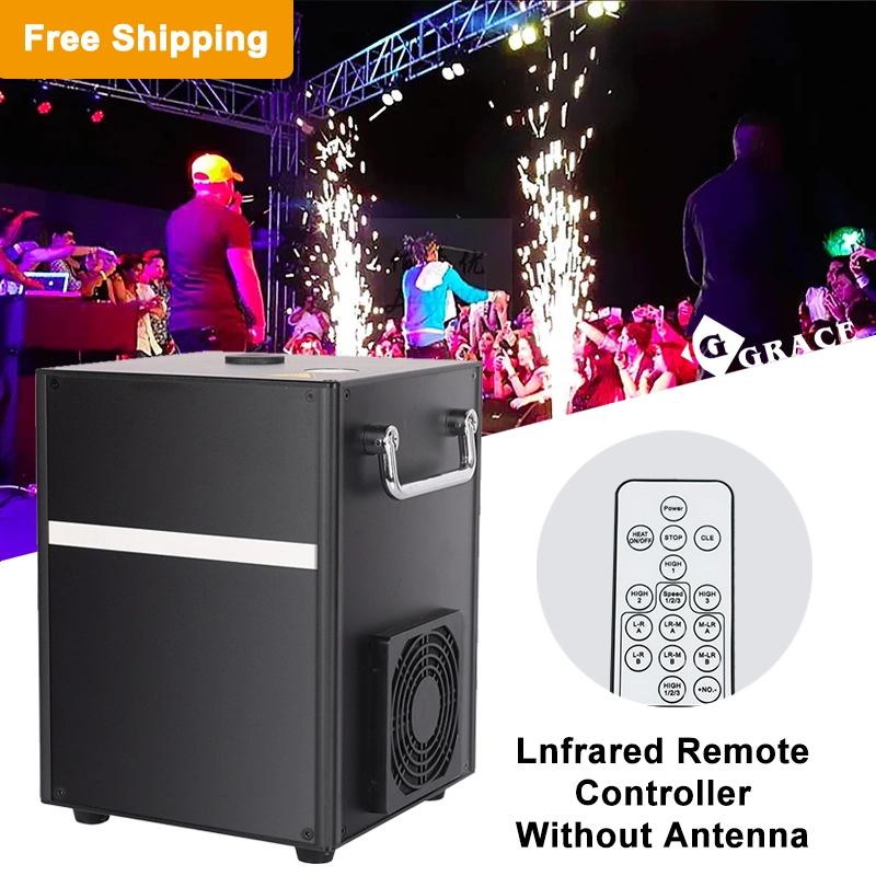 Free shipping to USA 4pcs 650W cold spark machine packing with a case /white or black