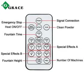 Free shipping to USA 4pcs 650W cold spark machine packing with a case /white or black
