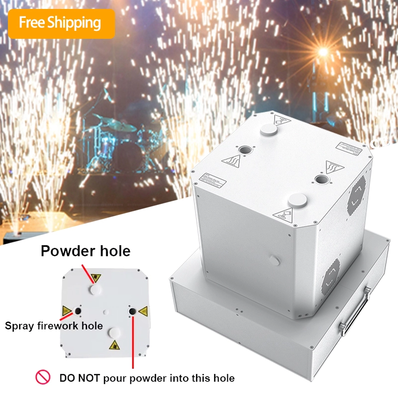 Free Shipping Igracelite Wedding DJ Party Double Head Rotating Cold Sparks Machine