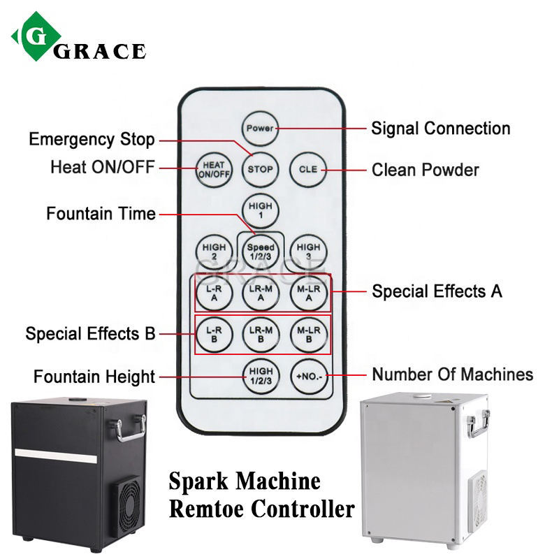 Free Shipping 750W Black Or White Cold Spark Machine