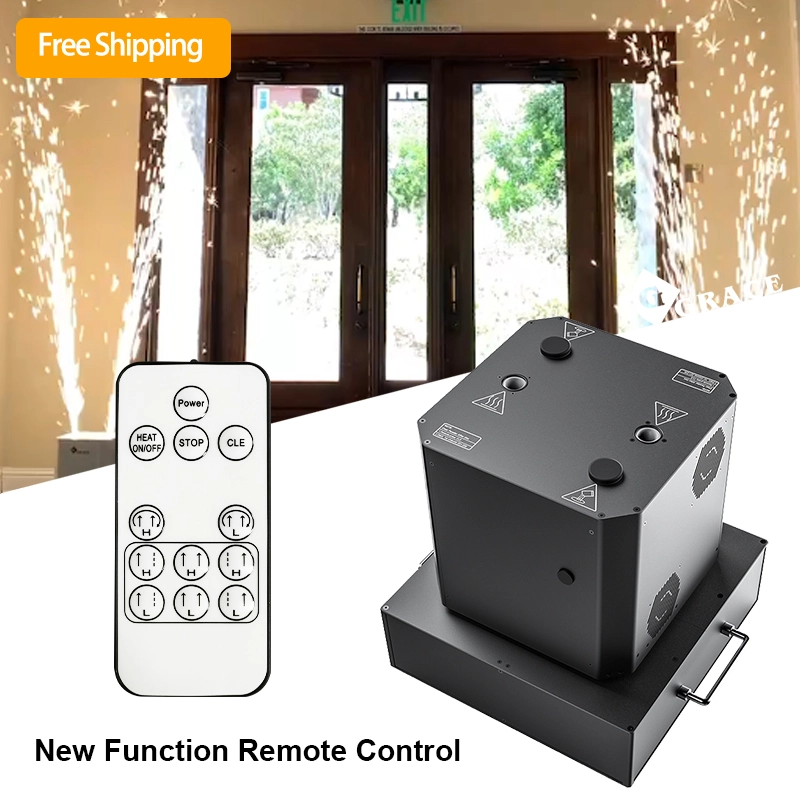 Free Shipping Igracelite Wedding DJ Party Cold Spark Machine Double Head Rotating Cold Spark Machine