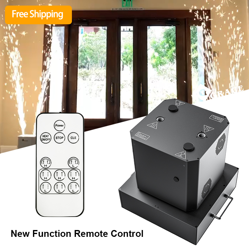 Free Shipping Igracelite Wedding DJ Party Cold Spark Machine Double Head Rotating Cold Spark Machine
