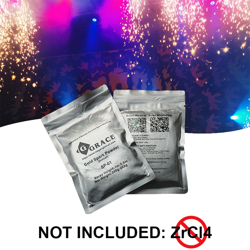 Igracelite 200g Ti Powder For Cold Spark Machine Indoor/Outdoor