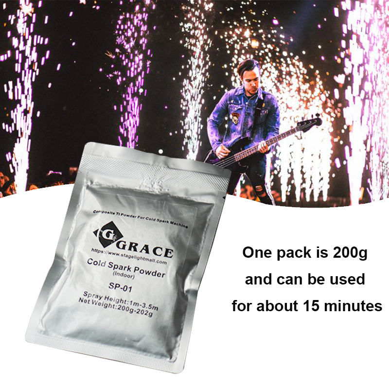 Igracelite 200g Ti Powder For Cold Spark Machine Indoor/Outdoor