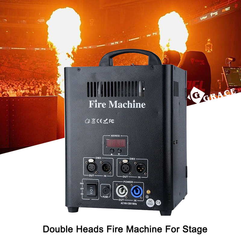 Igracelite Double Heads Fire Machine For Stage