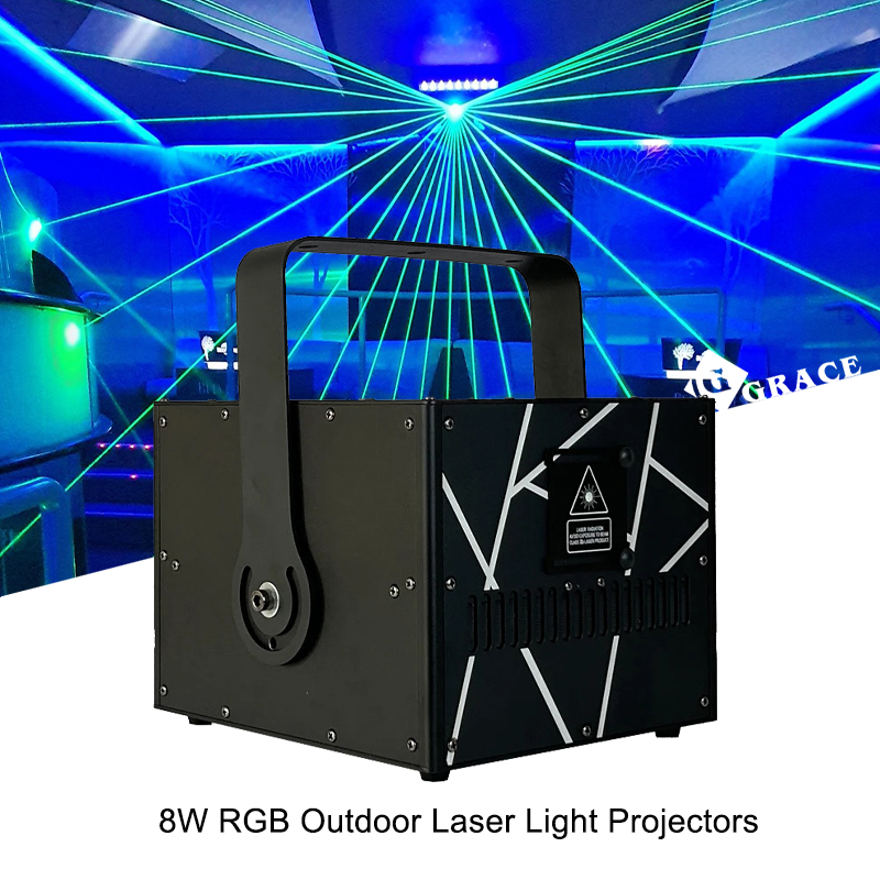 Igracelite 8W RGB Outdoor Laser Light Projectors