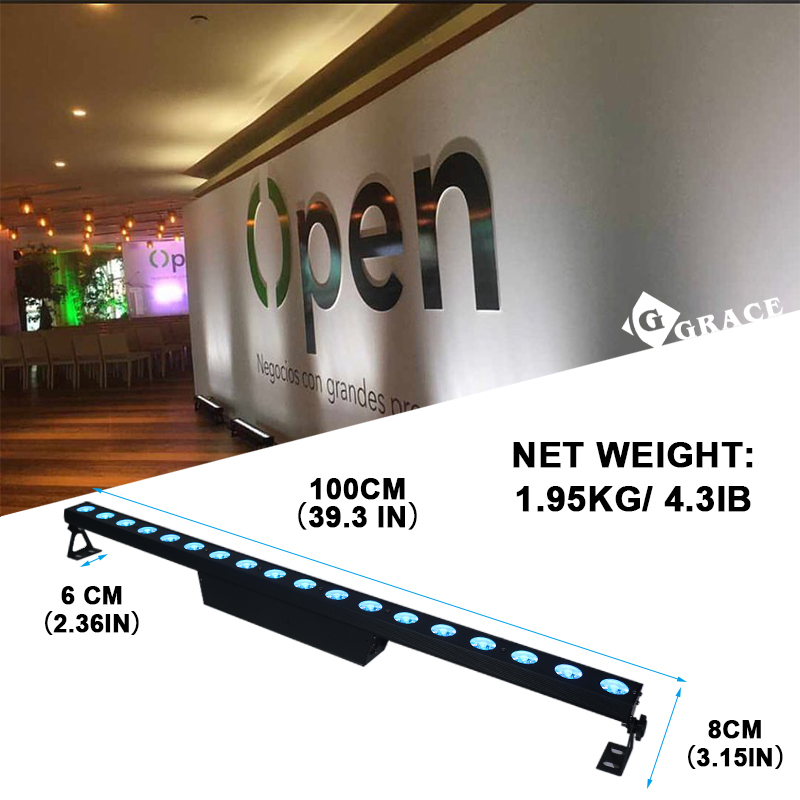 Igracelite Indoor 18*4W 4in1 LED Wall Washer Light