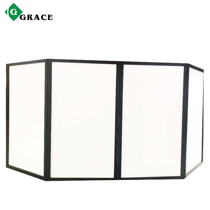 White Black Aluminum Frame Booth DJ Event Facade with Carrying Bag
