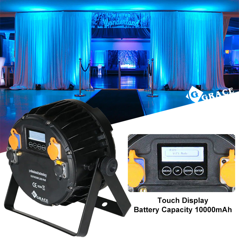 Igracelite 9 *18W 6in1 RGBWAUV Touch Display Battery Light