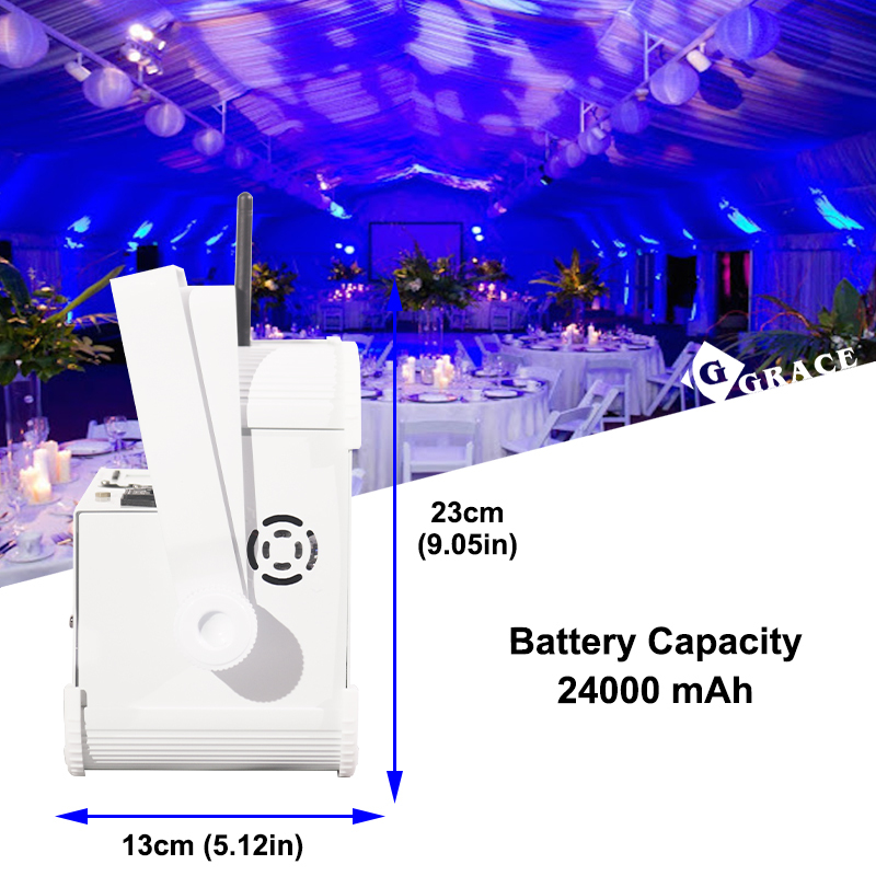 Igracelite 9*18W RGBWA UV 6in1 LCD Display 24000mAh LED Battery Par