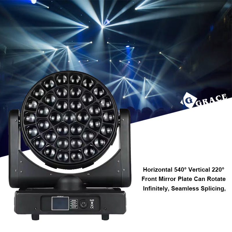 Igracelite 37x40w K25 Bee Bye Beam Zoom Moving Head Wash