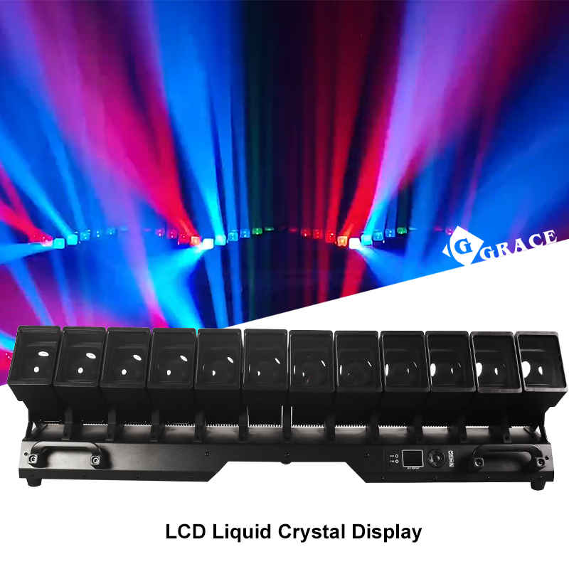 12*60W 4in1 RGBW Wave Beam Moving Head Light