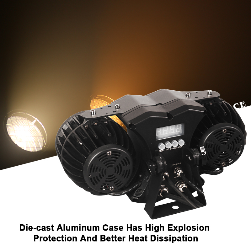 Igracelite Outdoor IP65 200W 2 Eyes COB Blinder COB Stage Light