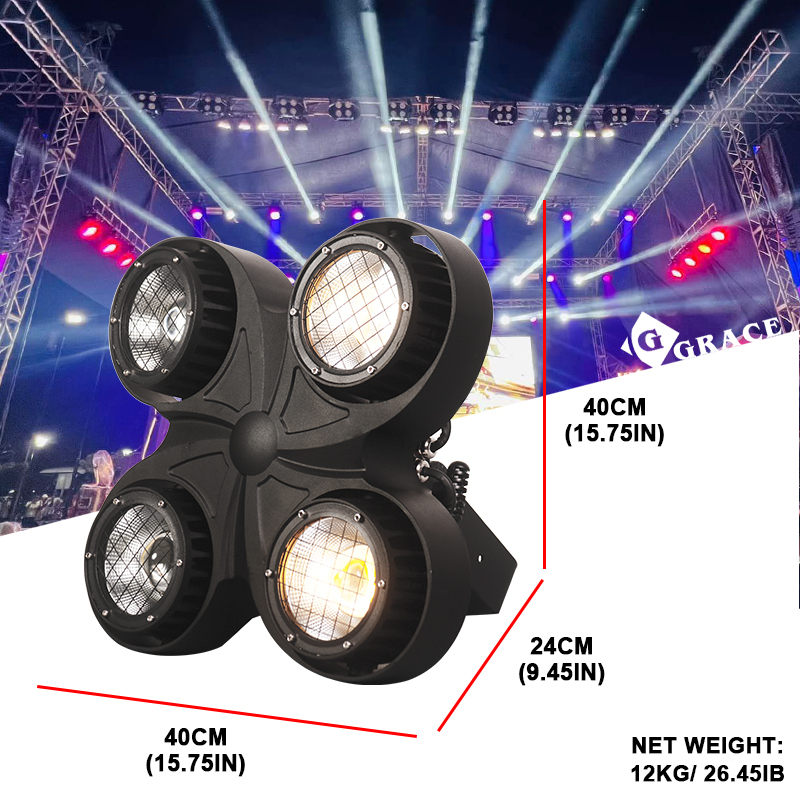 Igracelite IP65 Waterproof 500W 4 Eyes COB LED Blinder Light