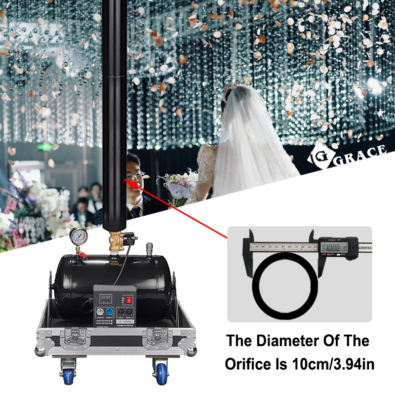 Igracelite 8-12M Outdoor Celebration Compressed Air Confetti Cannon