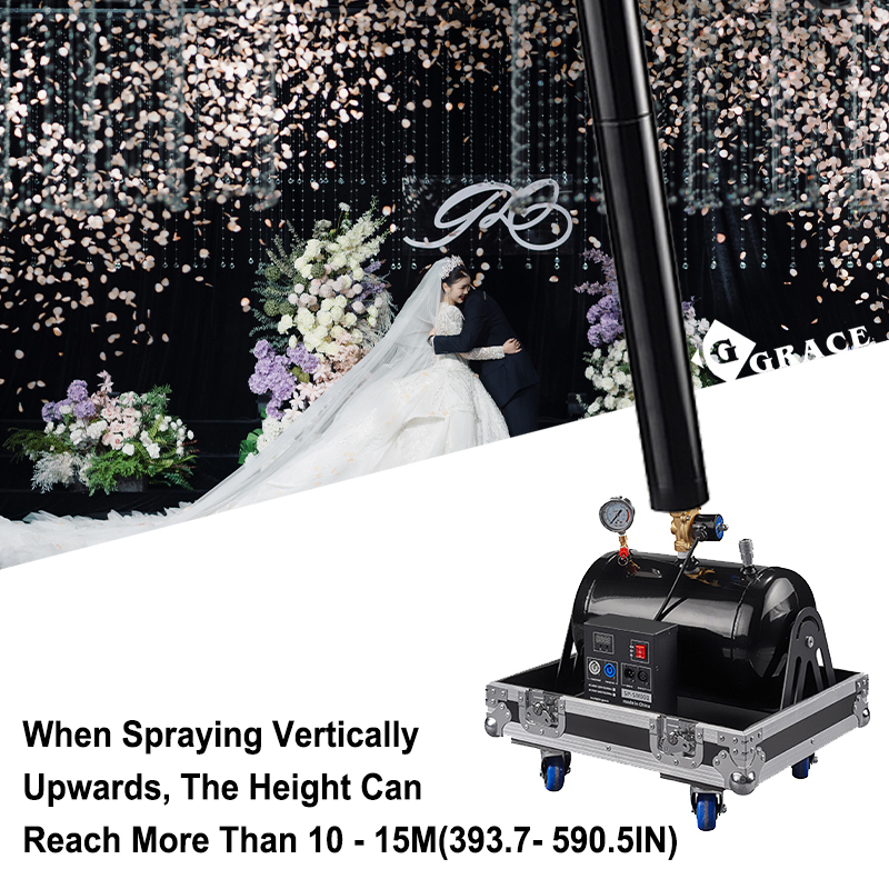 Igracelite 8-12M Outdoor Celebration Compressed Air Confetti Cannon
