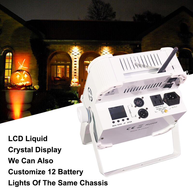 Igracelite 12*18W RGBWA UV 6in1 LCD Display 13200mAh/24000mAh Battery Powered LED Lights