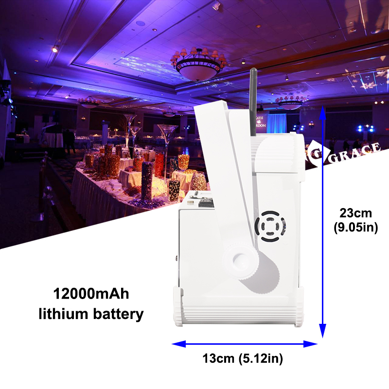 Igracelite 12*18W RGBWA UV 6in1 LCD Display 13200mAh/24000mAh Battery Powered LED Lights