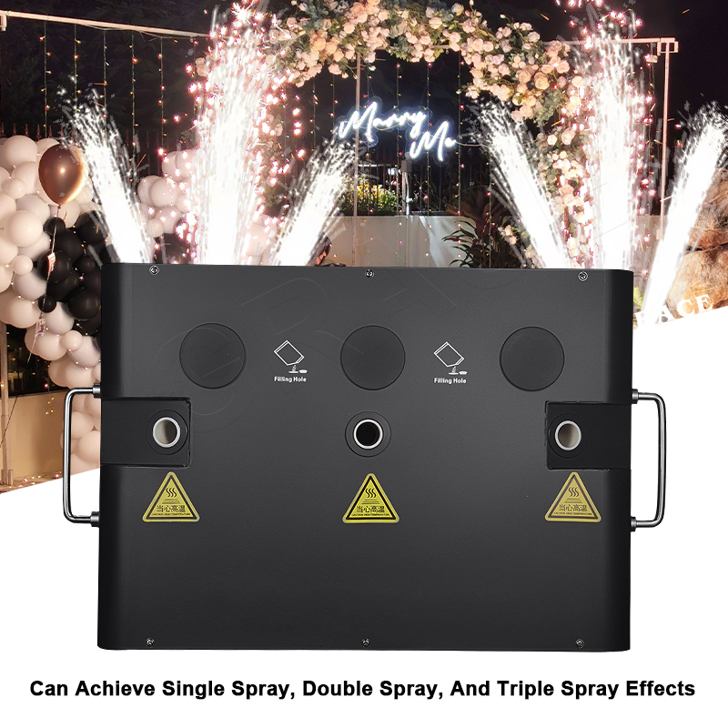 Igracelite 1800W 3 Head Cold Sparkler Fountain