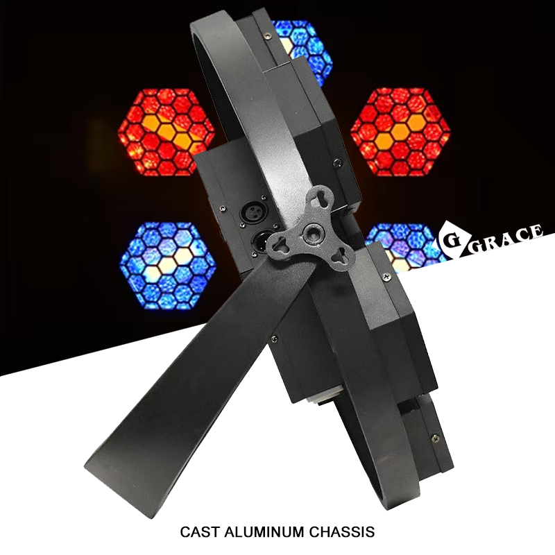 Igracelite 7×60W RGB LED Retro Round Light