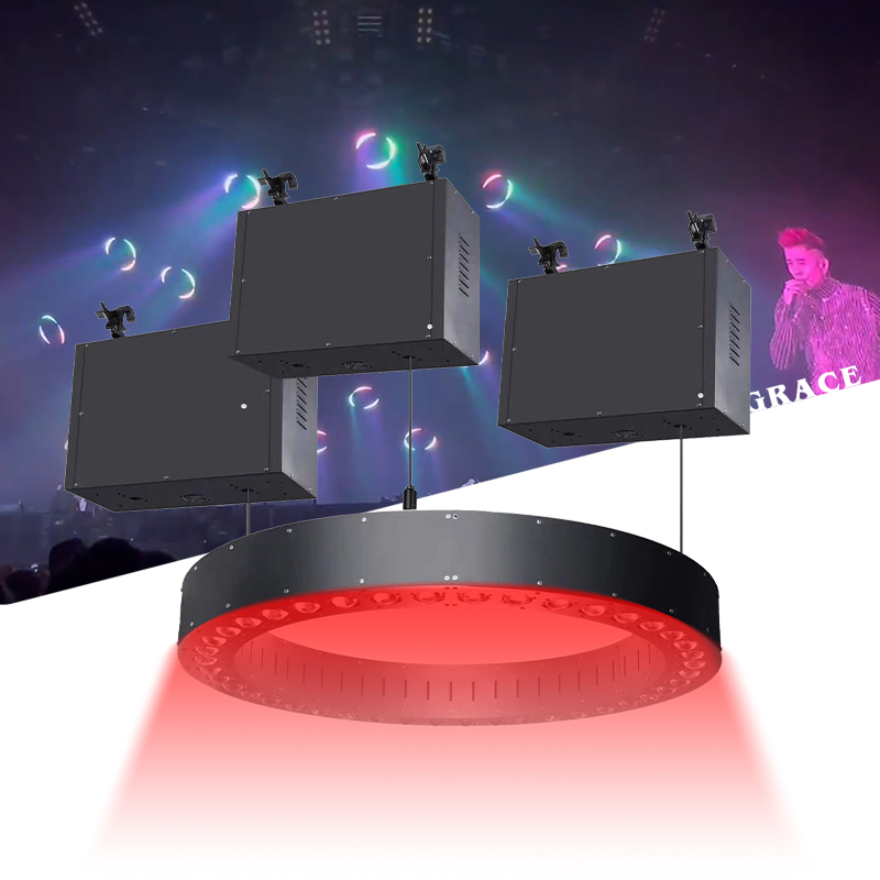 Igracelite Kinetic DMX Winch LED Circle Ring Light