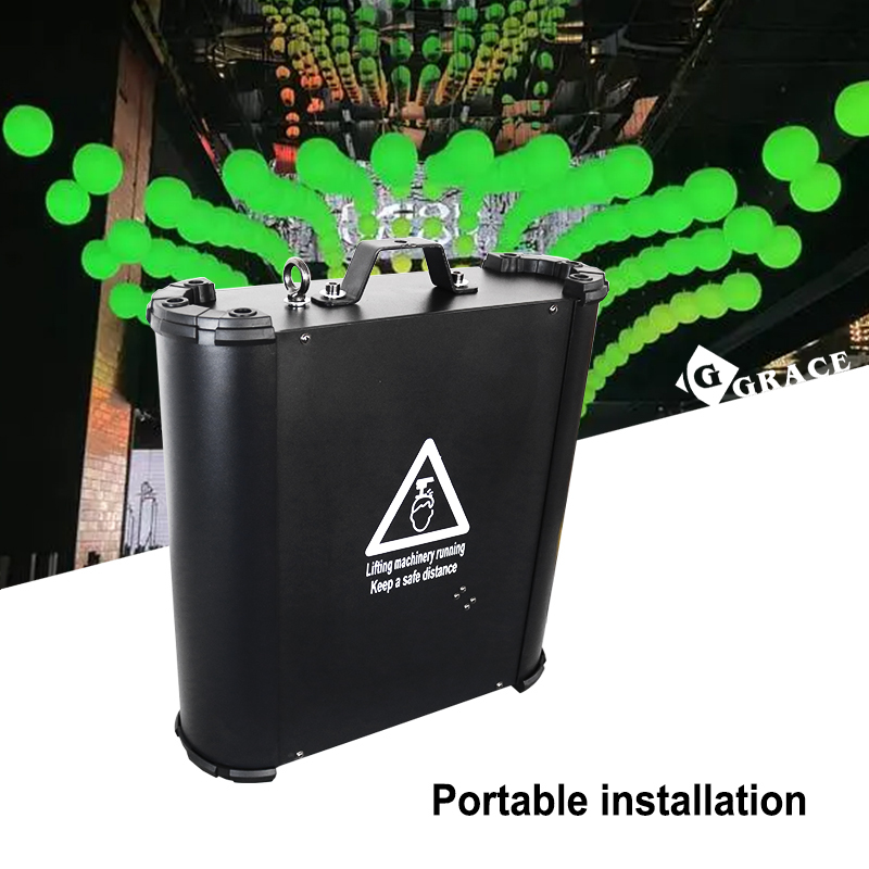 3D Ball Kinetic Light Stage Show LED Winch Ball Dmx