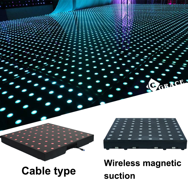 Igracelite 2ft By 2ft  Wireless Magnet led dance floor magnetic 8*8 pixel
