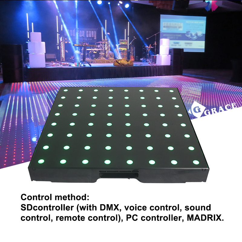 Igracelite 2ft By 2ft led dance floor magnetic 8*8 pixel