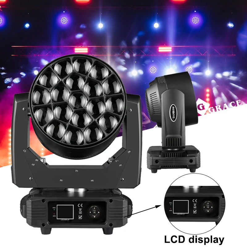 Igracelite 19*15W LED Bee Eye Moving Head 600W Single LED with Point Control