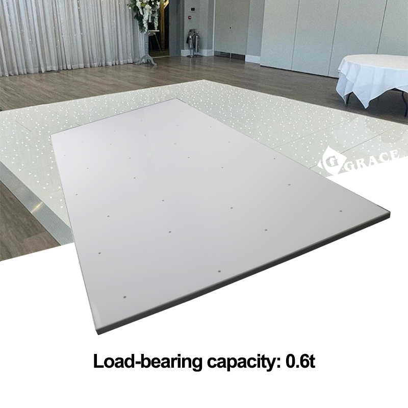 Igracelite 2*4/2*2ft White LED Dance Floor High Gloss White Dance Floor