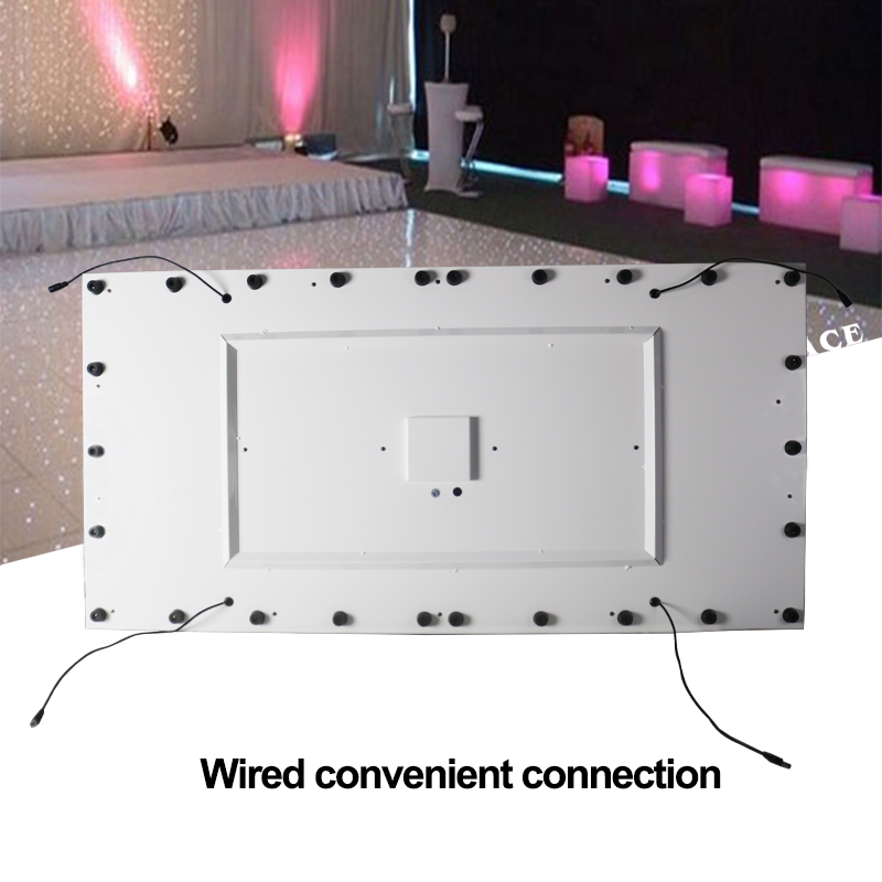 Igracelite 2*4/2*2ft White LED Dance Floor High Gloss White Dance Floor