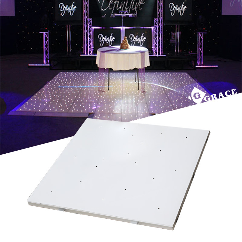 Igracelite 2*4/2*2ft White LED Dance Floor High Gloss White Dance Floor