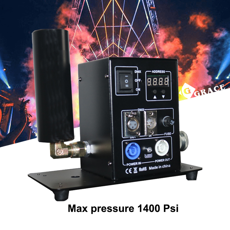 Co2 Jet Blaster Machine DMX Control Digital CO2 jet Machine CO2 Blaster cannon Jet Co2 Fog Machine for stage Lighting Effect