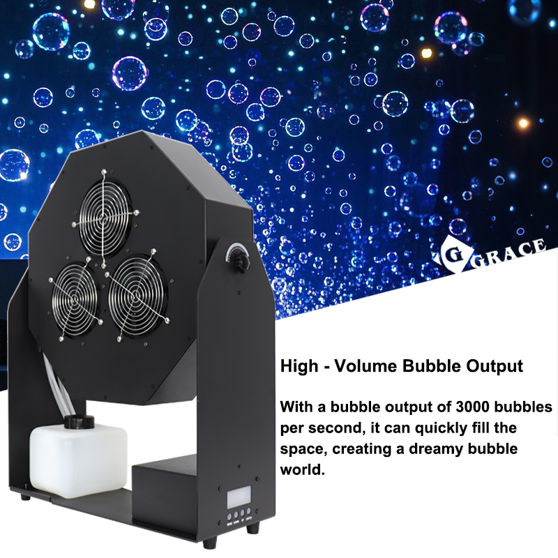 Igracelite 120w Output 3000/s LED Bubble Machine