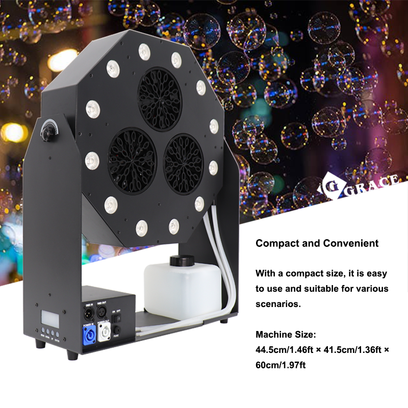 Igracelite 120w Output 3000/s LED Bubble Machine